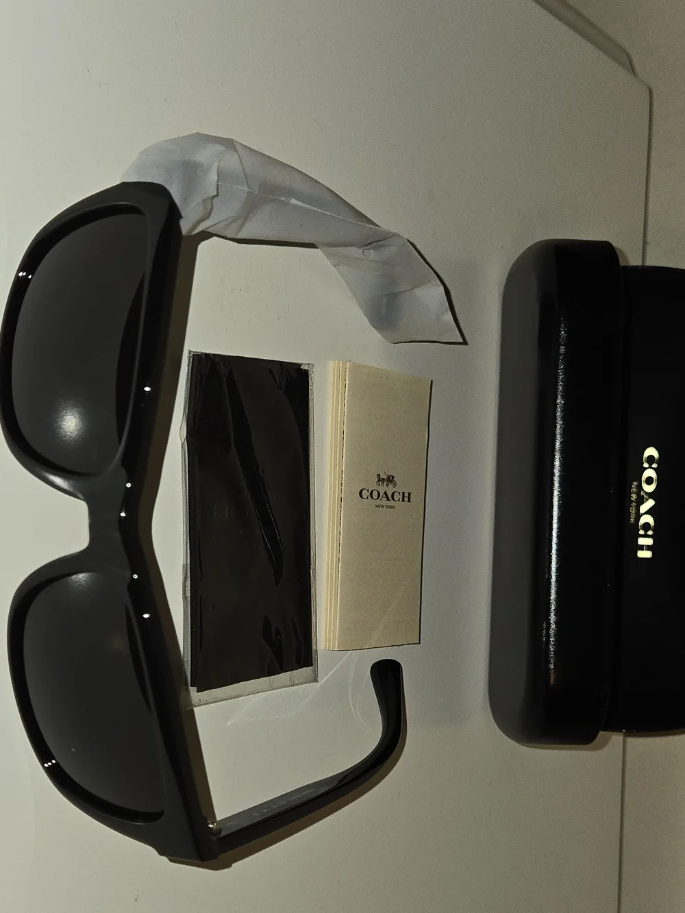 COACH Black Women’s Sunglasses with Protective Case
